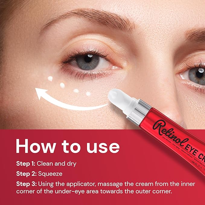 Retinol eye cream for anti-aging: