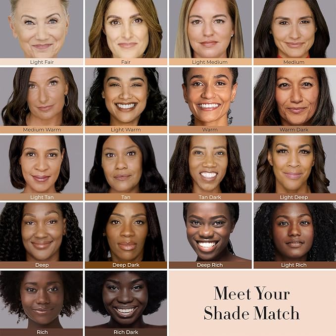 LUMINESS Silk Airbrush Spray Foundation & Buffing Brush Neutral Fair