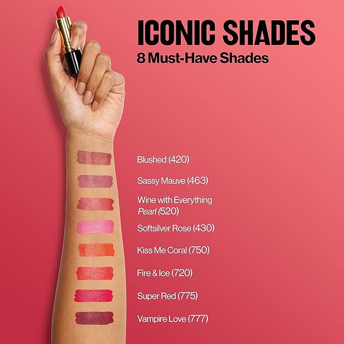 Revlon Super Lustrous Lipstick, Creamy Formula For Soft, Fuller-Looking Lips, Moisturized Feel, 672 Brazilian Tan, 0.15 oz