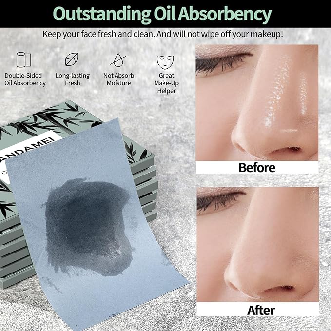 FANDAMEI 1800 Counts Oil Blotting Sheets For Face, Absorbing Tissues