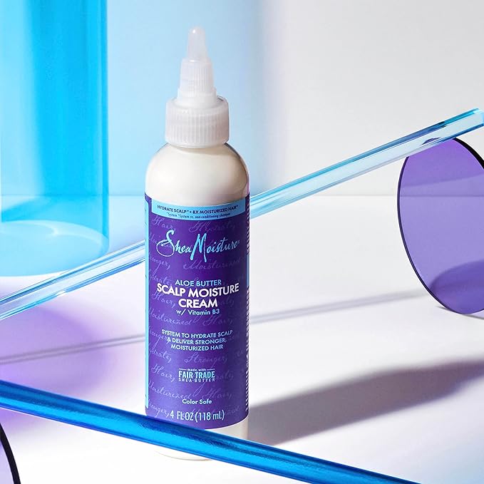 SheaMoisture Hair Cream Aloe Butter & Vitamin B3 With A Boost Of Hydration To Hydrate Scalp + Moisturized Hair 4oz