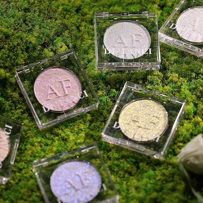 White Silver Highlighter Makeup, Intensely Pigmented Diamond Pearl maquillaje, 06