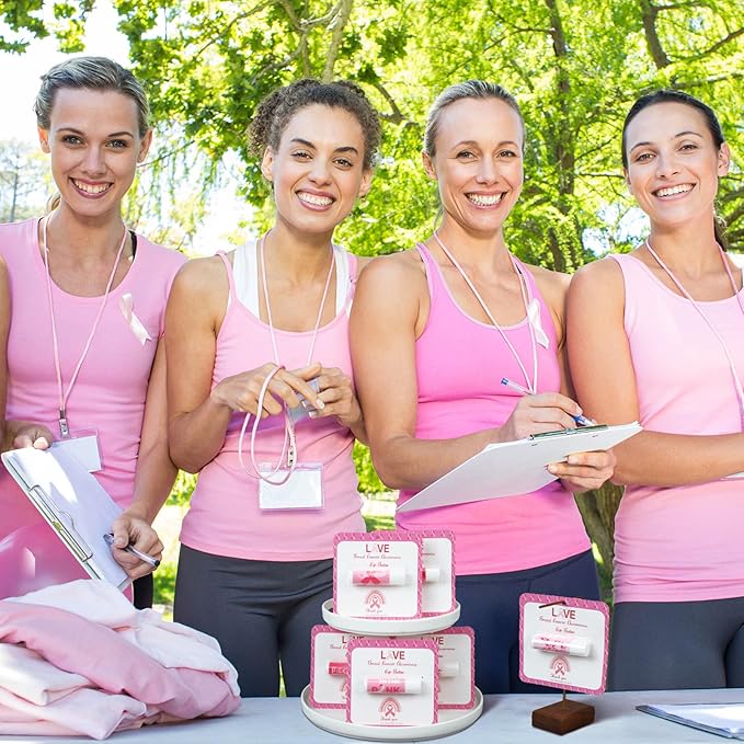 30 Pack Breast Cancer Awareness Favors Balms