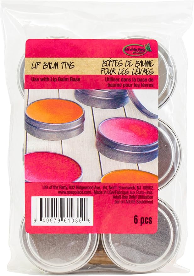 Tins Lip Balm, 5 x 3.3