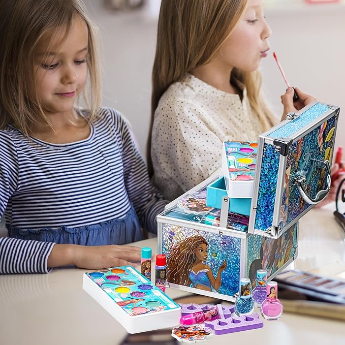 Little Mermaid Train Case Beauty Set, Kids Makeup