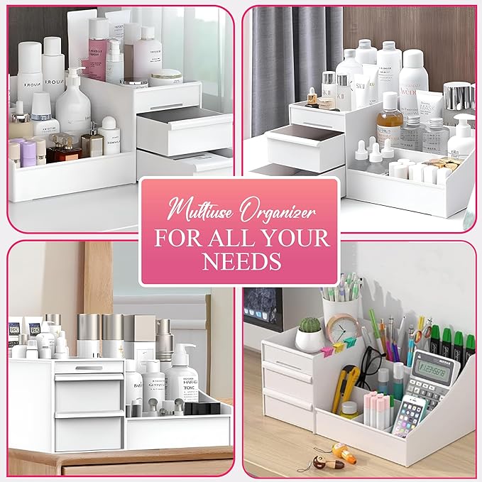 Makeup organizer countertop with 4