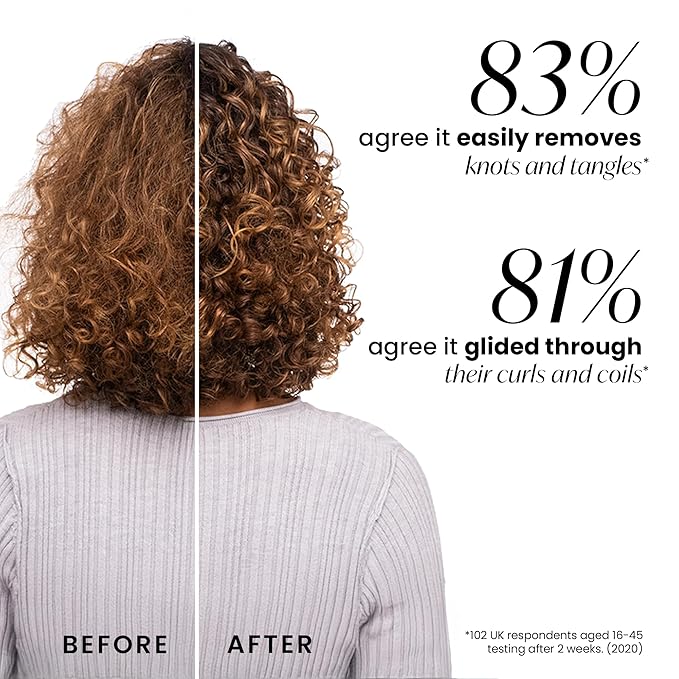 Tangle Teezer Ultimate Detangler Curly Hair Brush, Dry & Wet Hairbrush, Reduces Frizz & Breakage, for 3C to 4C Curly Hair Types, Coral Pink