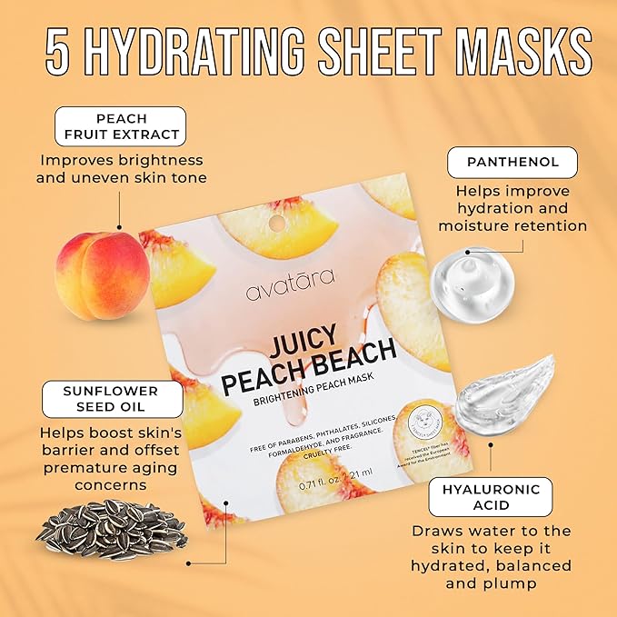 Avatara Juicy Peach Brightening Facial Mask