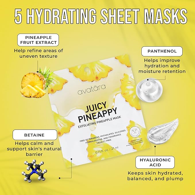 Avatara Juicy Pineappy Exfoliating Facial Mask