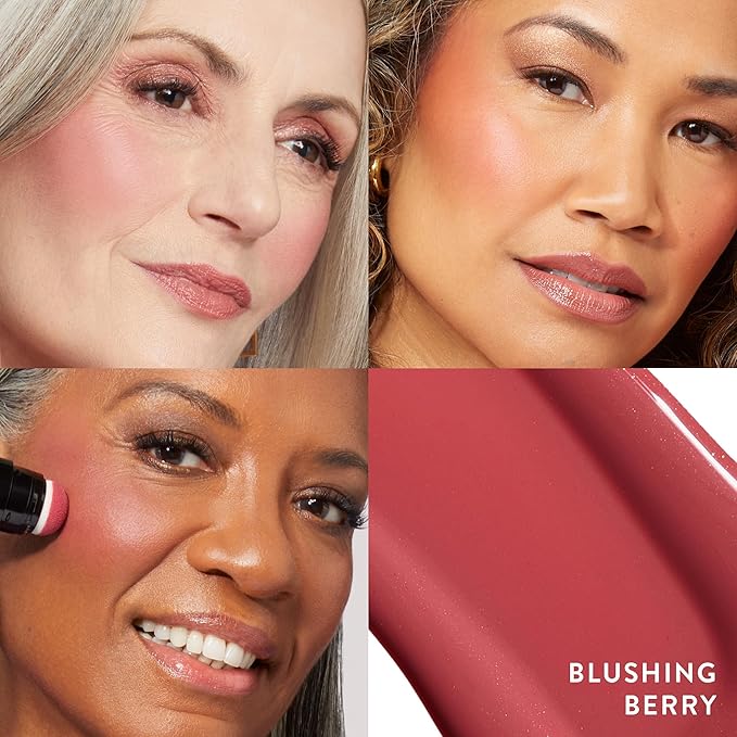 LAURA GELLER NEW YORK Serum Blush Tint, Lightweight Blushing Berry