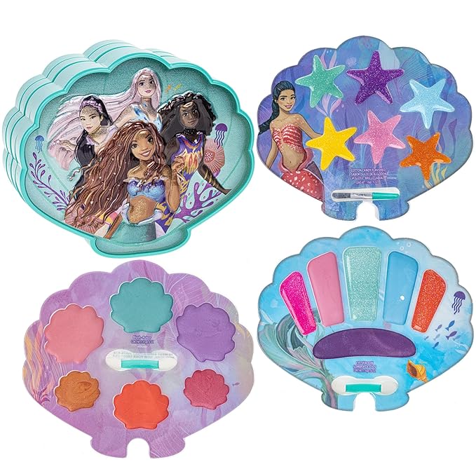 Townley Girl The Little Mermaid Clam Beauty Compact