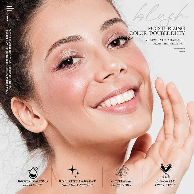 Multi Glow Balm, Cream Blush for Cheeks, Blush Balm, (Dewy) 0.63 Oz