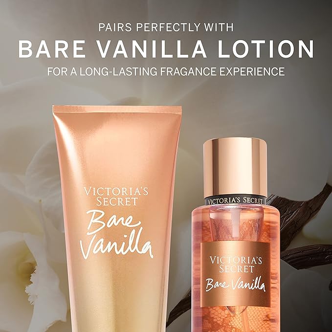 Victoria's Secret Bare Vanilla Mini Fragrance Duo Gift Set, Notes of Soft Cashmere