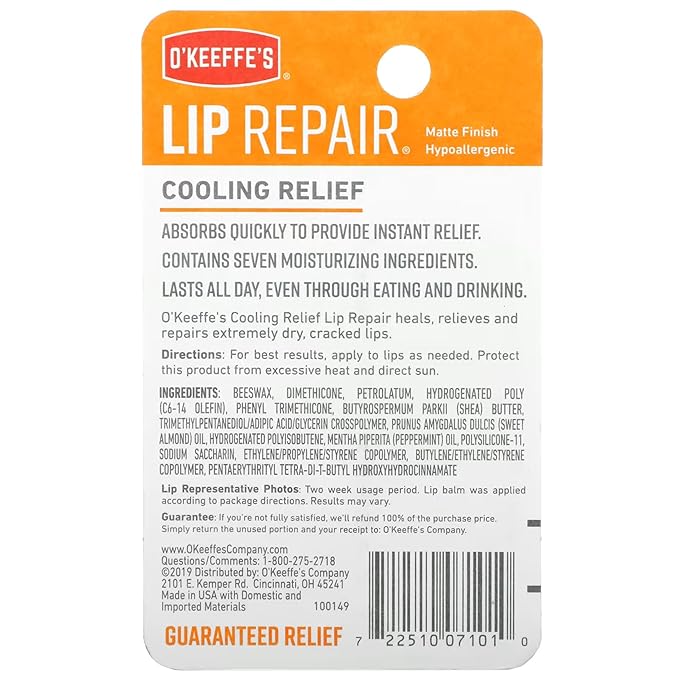 O'Keeffe's Lip Repair No Scent Lip