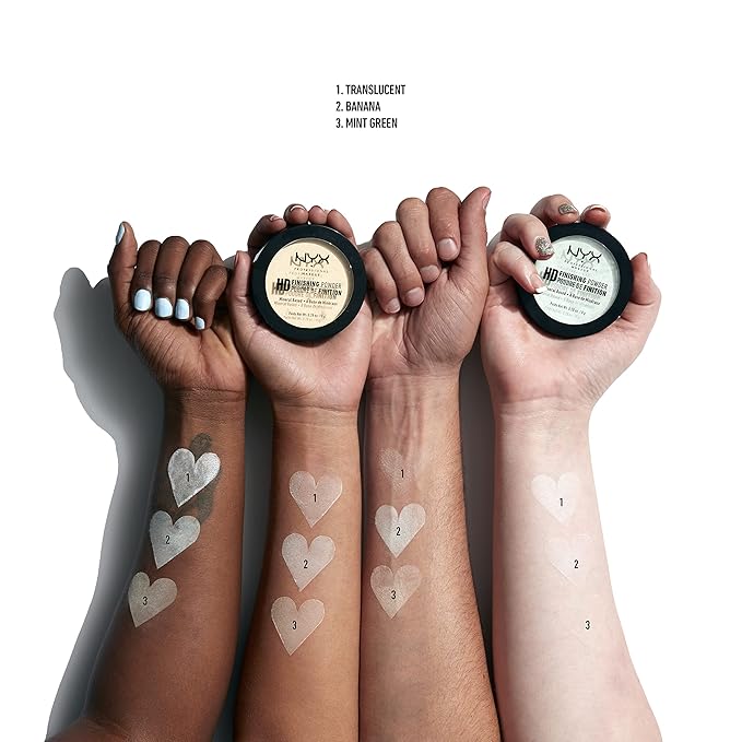 NYX PROFESSIONAL MAKEUP HD Finishing Powder, Pressed Setting Mint Green