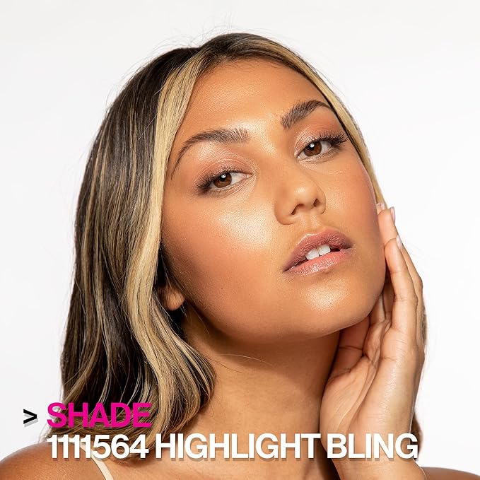 Wet n Wild MegaGlo Blushlighter, Blendable Blush & Highlighter Set, Shimmery Metallic Finish, Highlight Bling