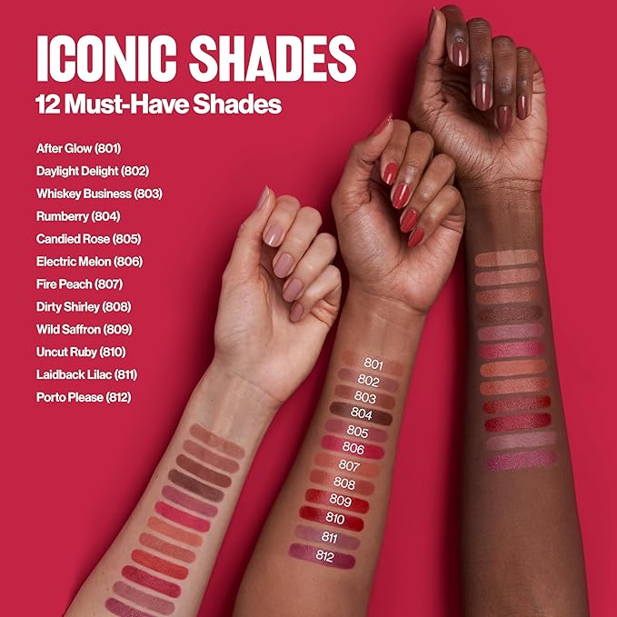 Revlon Super Lustrous Lipstick, Creamy Formula For Soft, Fuller-Looking Lips, Moisturized Feel, 801 After Glow, 0.15 oz