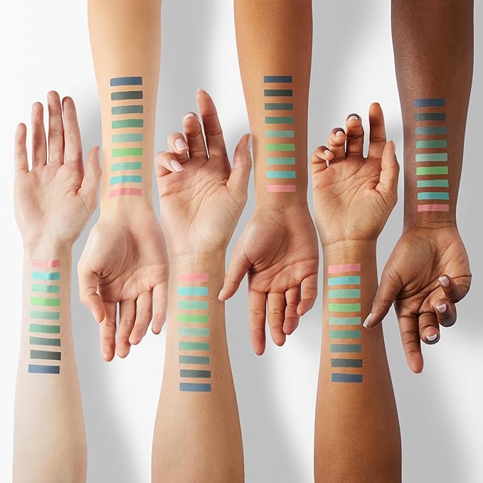 9 Colors Green Olive Matte Shimmer Eyeshadow Palette