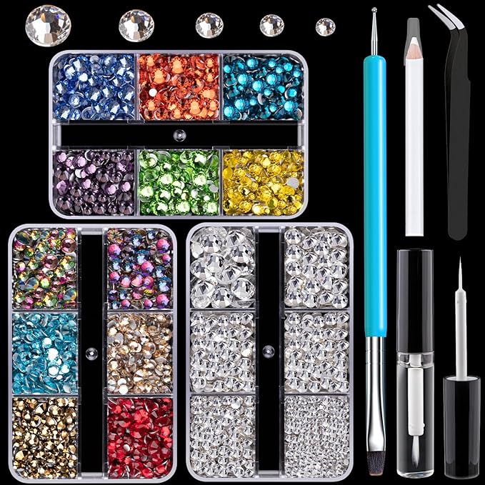 Colorful Face Gems for Makeup Set,