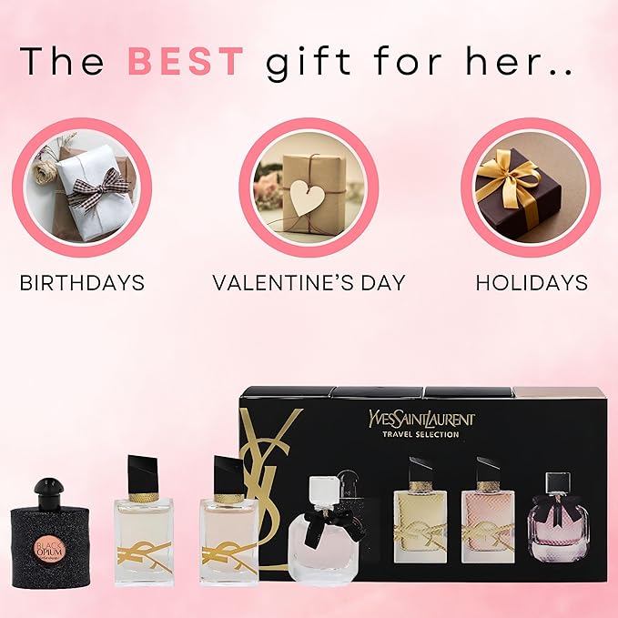 Yves Saint Laurent YSL Perfume for Women Variety 4-Piece Mini Travel Set