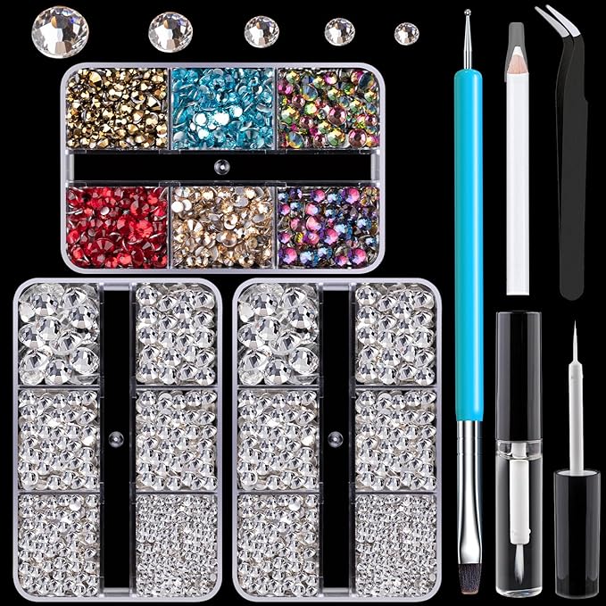 Colorful Face Gems for Makeup Set,