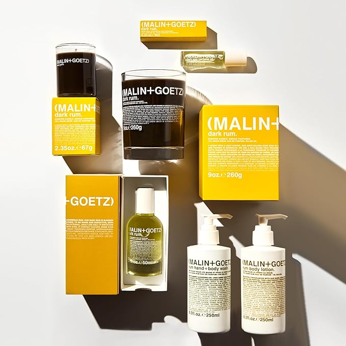 Malin + Goetz Dark Rum Perfume Oil, 0.3 Fl. Oz. - Men & Women Dark & Spicy Modern Scented Oil, Fragrance Oil, Roll On Mini Perfume Body Oil, Vegan & Cruelty-Free (Pack of 1)