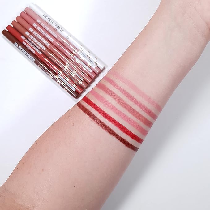 Makeup Revolution IRL Filter Finish Lip Liner Definer Espresso Nude Waterproof Long Lasting Set with Matching Lipsticks or Lip Gloss