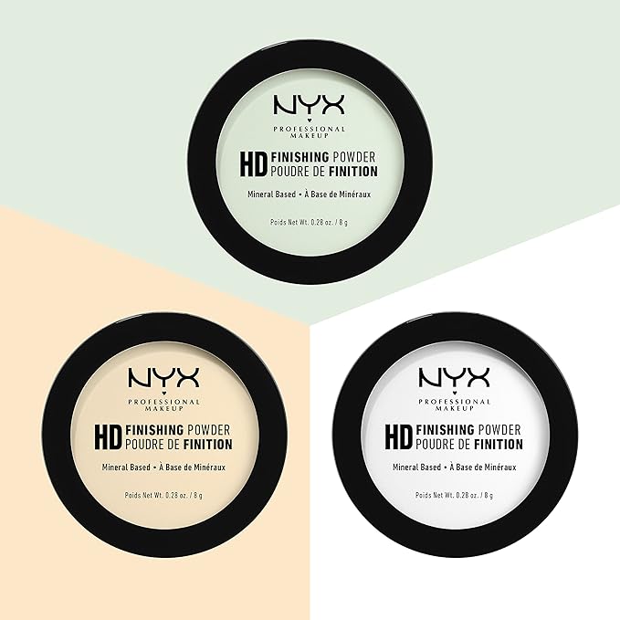 NYX PROFESSIONAL MAKEUP HD Finishing Powder, Pressed Setting - Banana