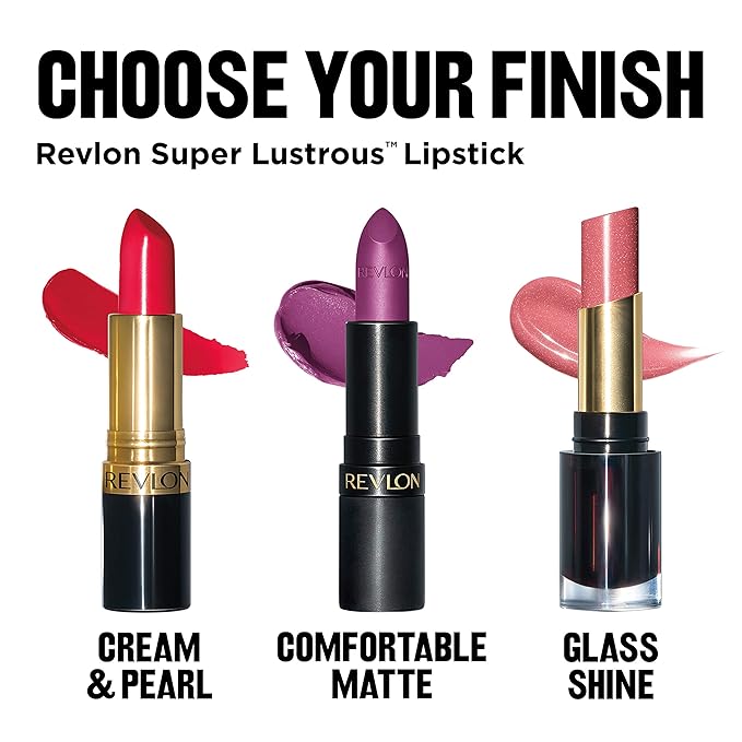 Revlon Super Lustrous The Luscious Mattes Lipstick, High Impact with Moisturizing Velvety Formula, On Fire, 0.74 oz