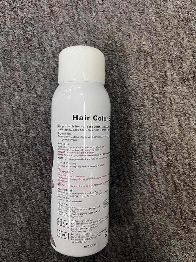 ONE-TIME USE Hair Color Spray