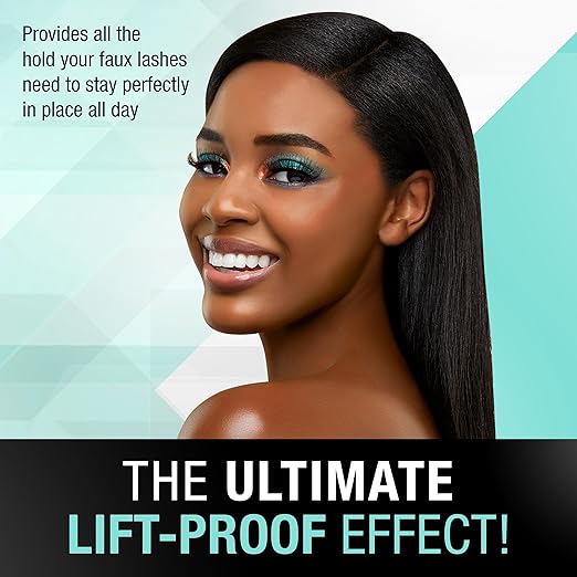 Ardell Strong Hold Lash Glue, Black - Professional Waterproof Lash Adhesive for Strip Lashes with Precision Brush, Fast-Drying 24-Hour Lift-Proof Formula, 2-Pack