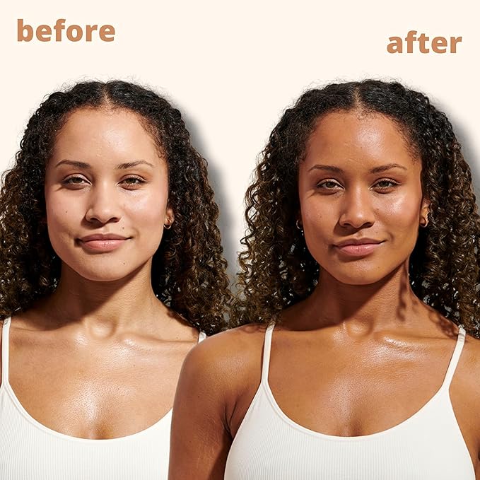 Skinny Tan Notox Face Tanning Drops - Hydrating Serum for Face with Vegan Collagen, Guarana, Aloe Vera - Reduces Appearance of Imperfections - 1 oz