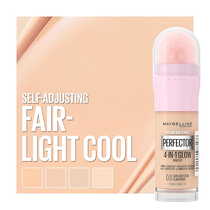 Maybelline New York Instant Age Rewind Instant Perfector 4-In-1 Glow Makeup, Fair/Light Cool