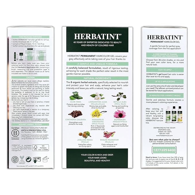 Herbatint Permanent Haircolor Gel, FF4