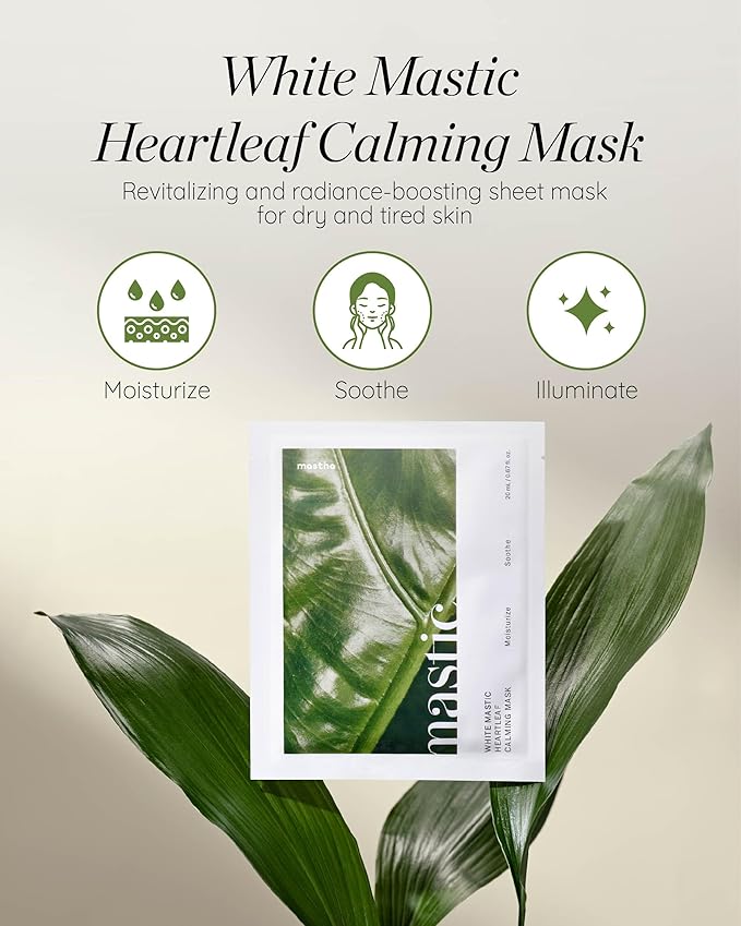 White Mastic Face Mask (Heartleaf Calming, Soothing