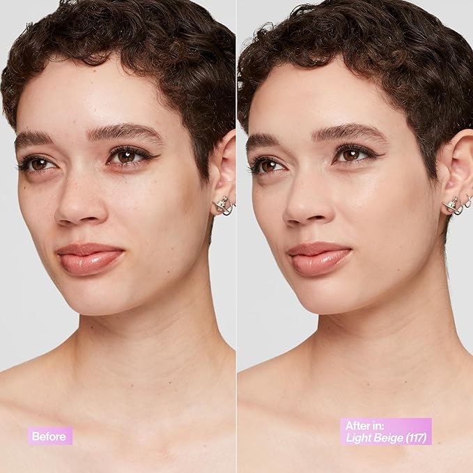 Revlon Illuminance Tinted Serum, Triple Hyaluronic Acid, Evens Out Skin Tone Over Time and Hydrates All Day, SPF 15, 117 Light Beige, 0.94 fl oz.