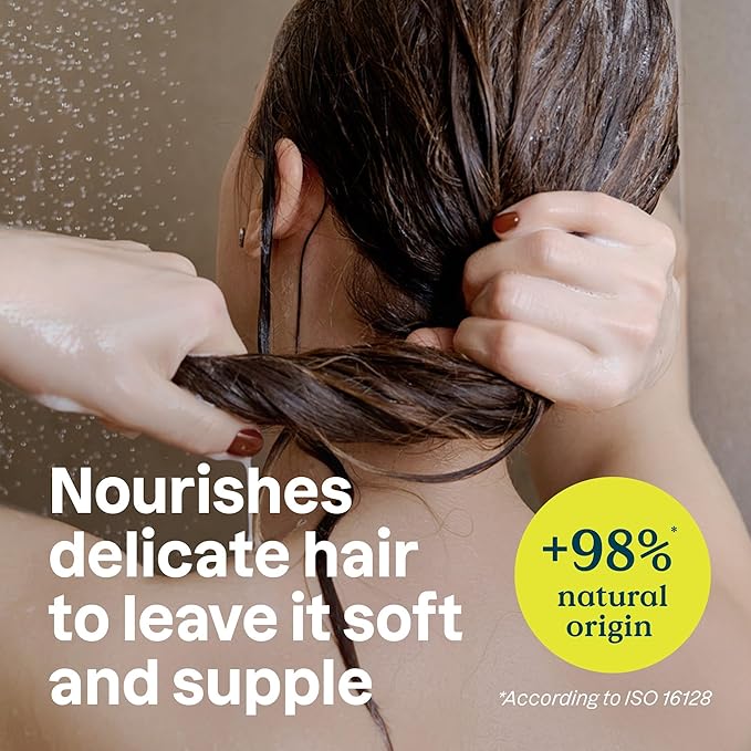 ATTITUDE Hair Conditioner for Sensitive Dry Scalp, Soothing Oat, Naturally Derived Ingredients, Dermatologically Tested, Vegan Detangler, Extra Gentle, Unscented, 32 Fl Oz