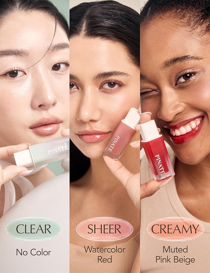 Natural Bloom Korean Lip Oil Serum 0.14 fl oz | Moisturizing Lip Booster Plumping Oil Tint Serum Enriched w/Camellia & Safflower Oils | Non-Irritating Color Changing Lip Oil (Pink Muhly)