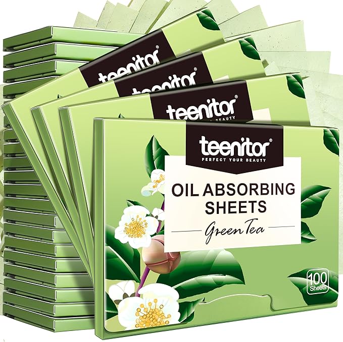 Teenitor Oil Blotting Sheets for Face, 2400 Sheets Large 10cmx7cm