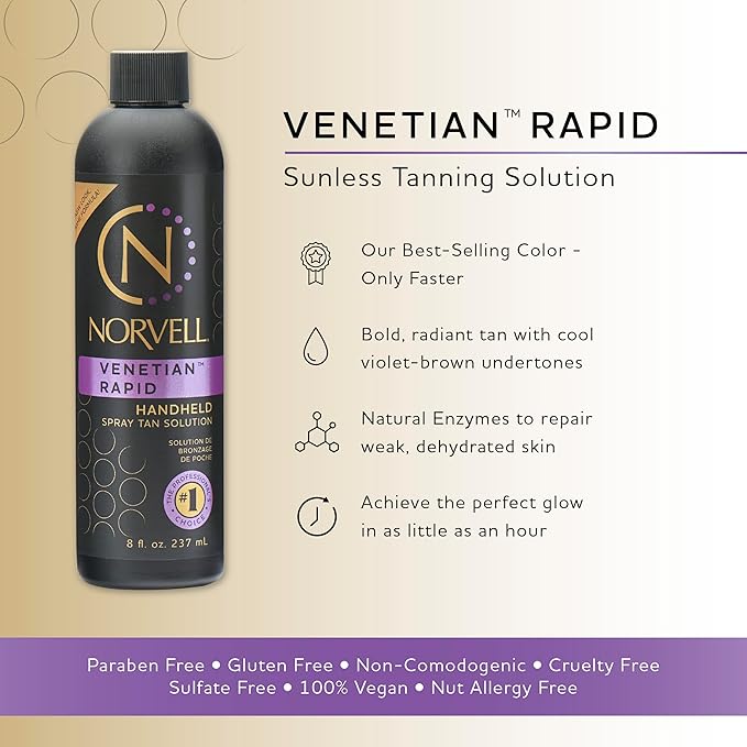 Norvell Premium Sunless Tanning Solution - Venetian One, 8 fl.oz.