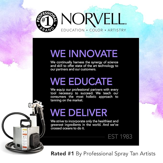 Norvell Mobile Z3000 Professional HVLP System Spray Tan Machine with 10 Foot Hose, Z-Gun Spray Tan Gun - Lightweight Self Tan Applicator for Flawless Spray - Premium Spray Tan Accessories