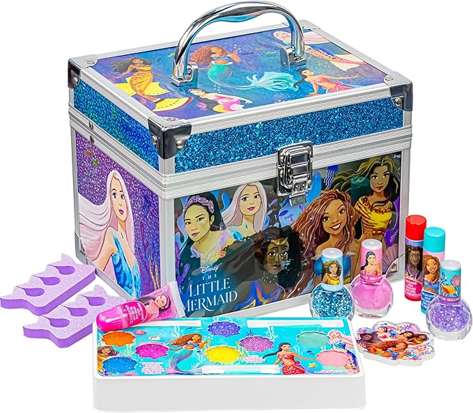 Little Mermaid Train Case Beauty Set, Kids Makeup