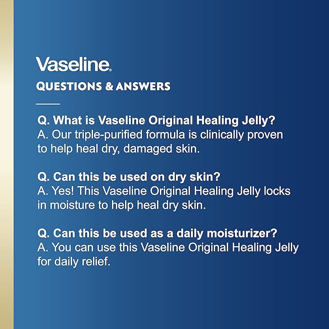 Vaseline Original Healing Jelly, 2-Size Variety Bundle – #1 Dermatologist Recommended Skin Protectant, Healing Ointment for Beauty & Personal Care