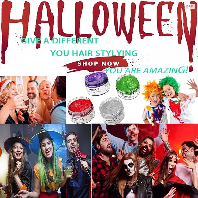 Green Puprle Red Gray Temporary