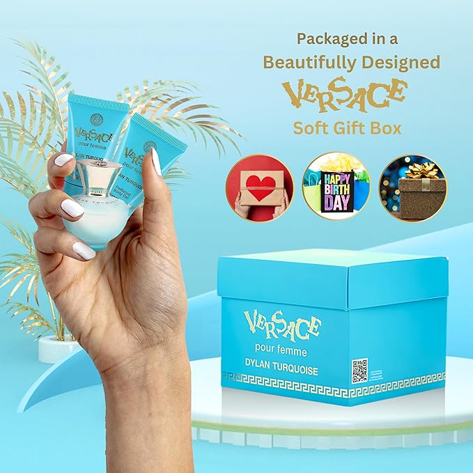 Versace Dylan Turquoise Womens Mini Perfume Trio Gift Set