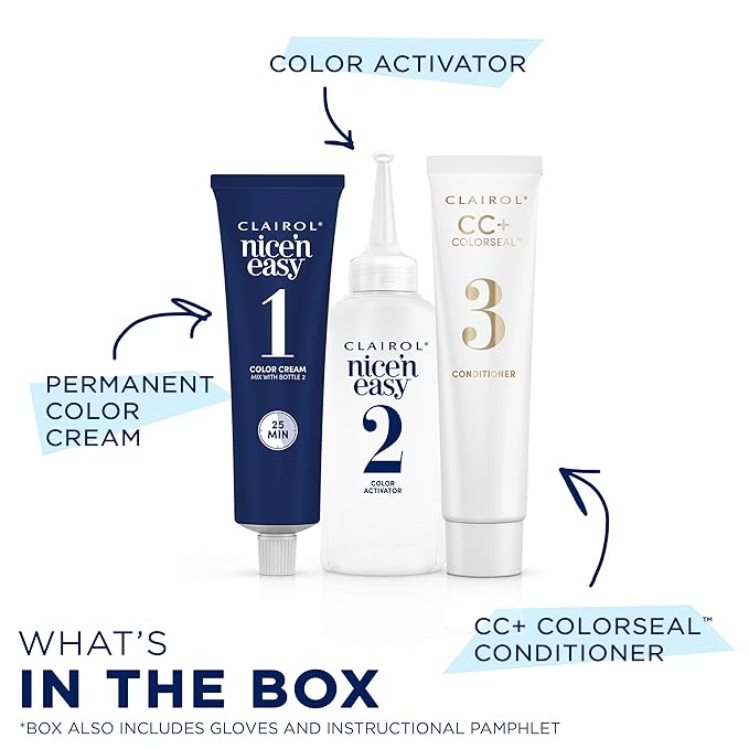 Clairol Nice'n Easy Permanent Hair Dye, 8R Medium Reddish Blonde Hair Color, Pack of 2