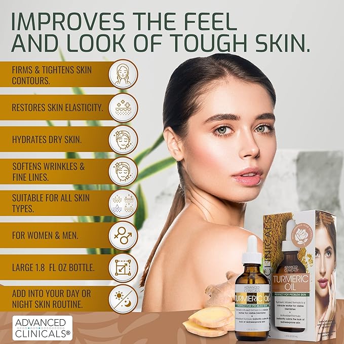 Advanced clinicals turmeric oil facial