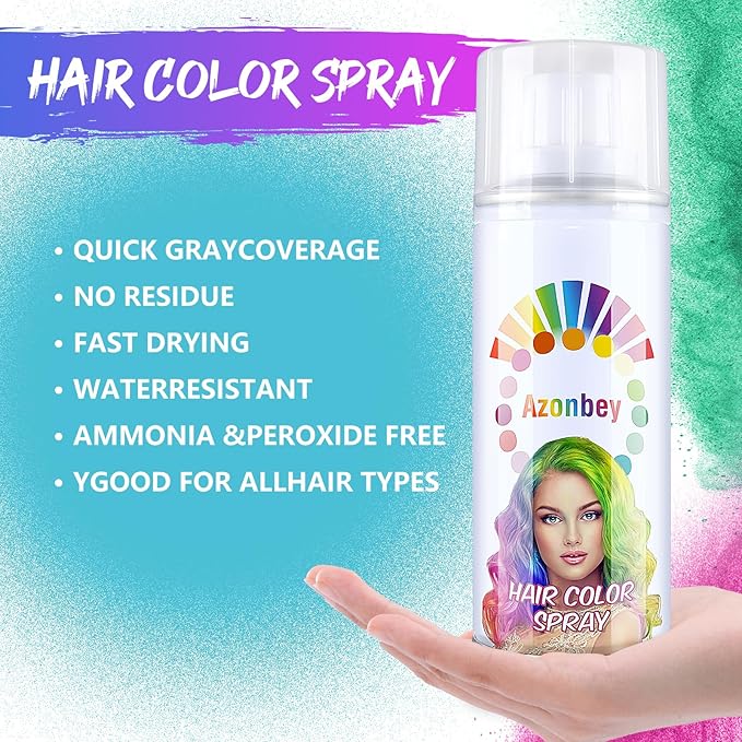 Temporary Hair Color Spray, Powder