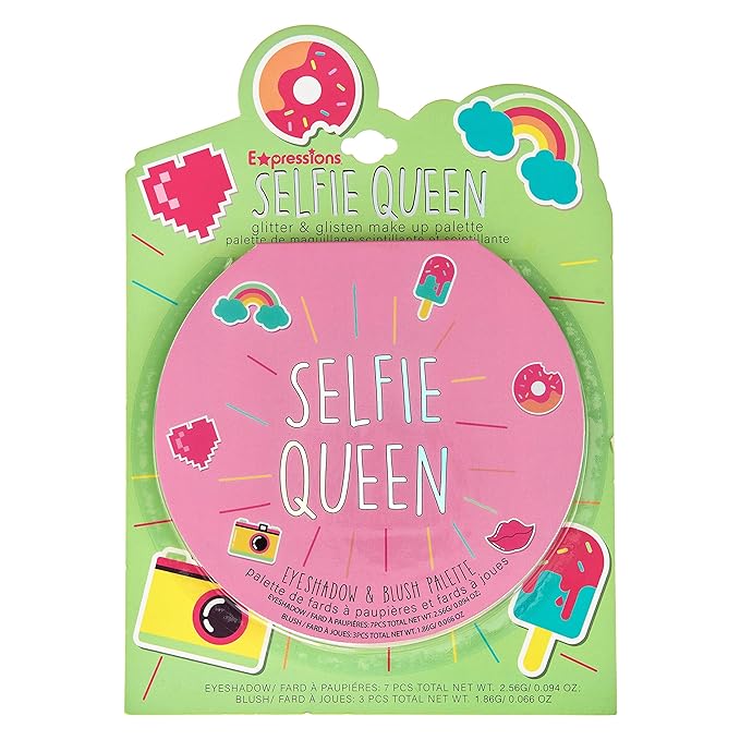 Expressions Selfie Queen Glisten & Glitter Makeup Palette