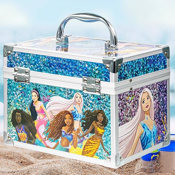 Little Mermaid Train Case Beauty Set, Kids Makeup